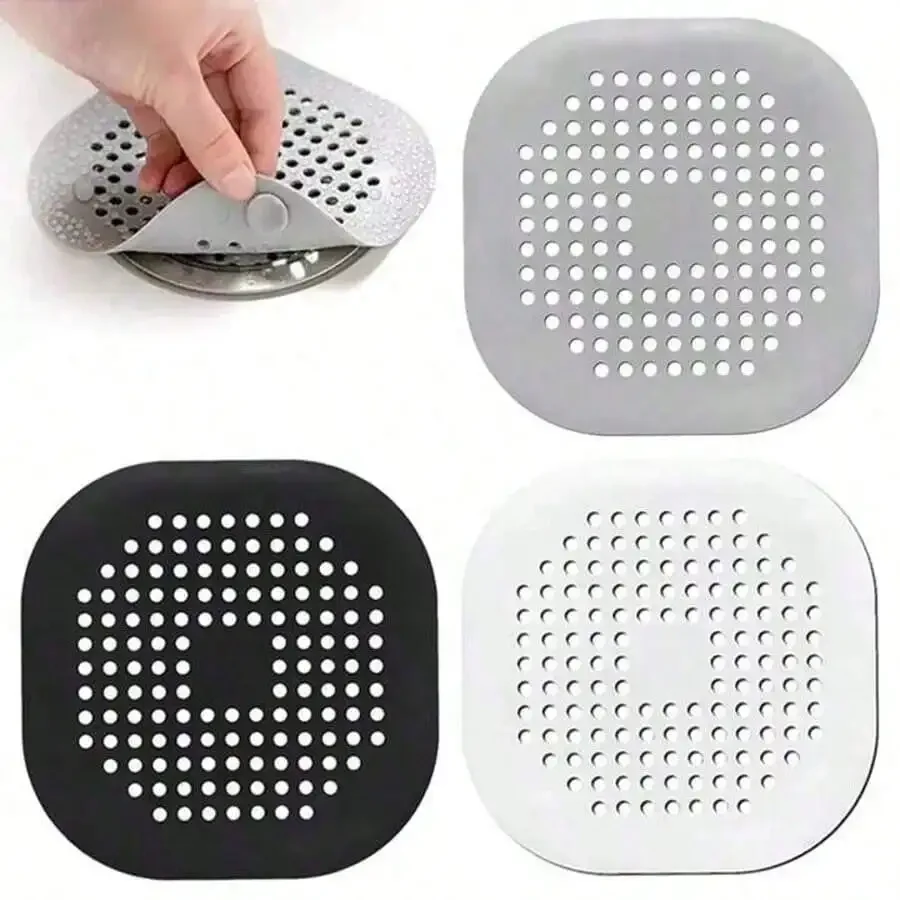 Drain Hair Catcher - 1/3 piezas de atrapasueltas de silicona,