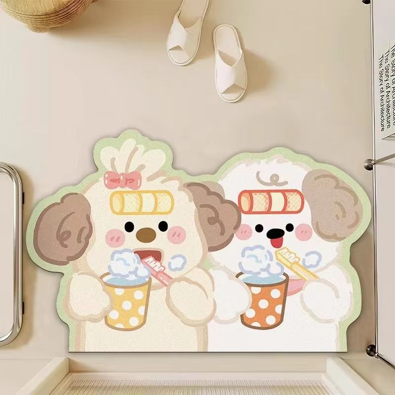 Home Made Bathroom Vanity - VIKAMA Alfombra de estilo coreano con
