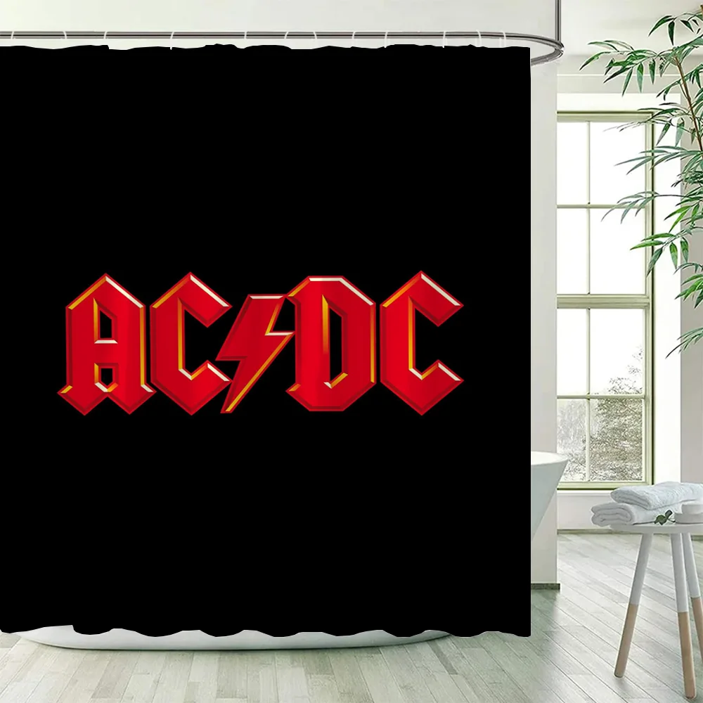 Home Bathroom Partition - Rock-ACDC Cortina de ducha para accesorios