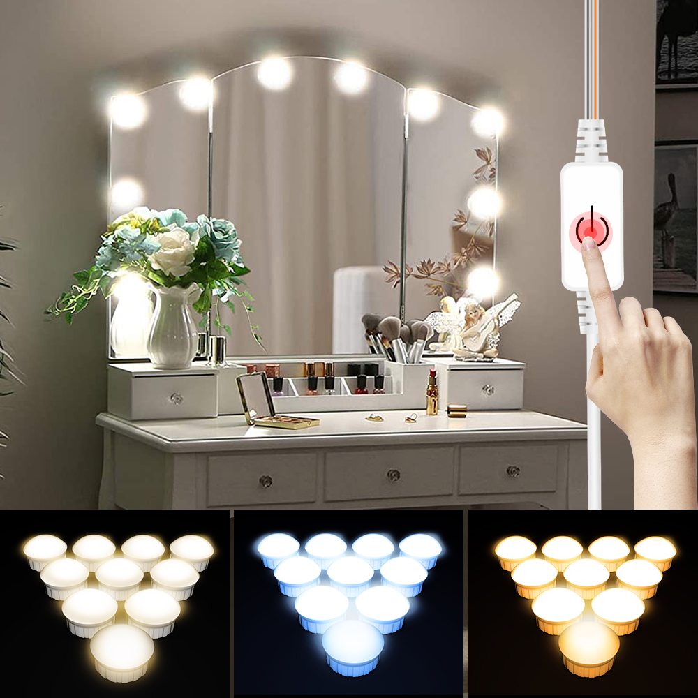 Home Theater Bathroom - Luz LED para Espejo, Bombilla USB