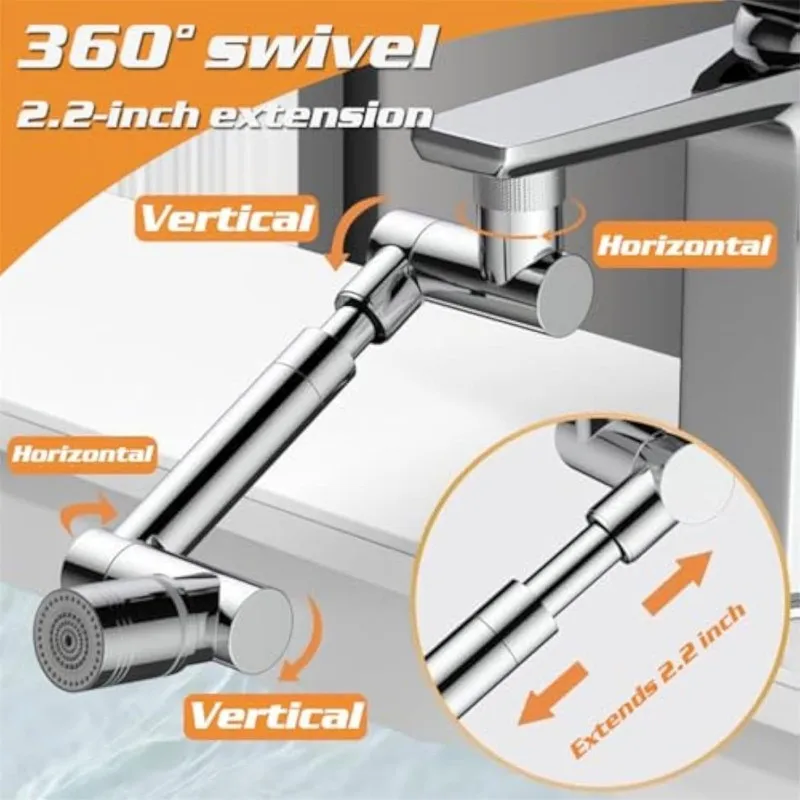 Home Bathroom Water Filter - 1440 Aireador de grifo metálico escalable