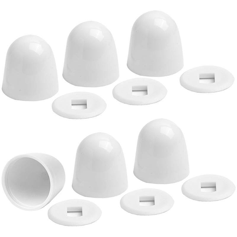 Jet Home Bathroom Accessories - Tapas de pernos de inodoro blancas