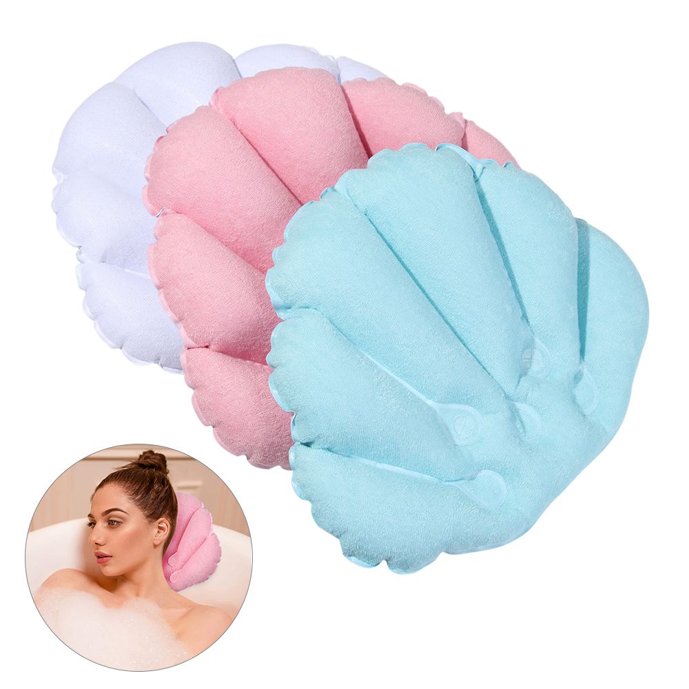 Bathtub Pillow Inflatable - Almohada de Baño Inflable de Tela