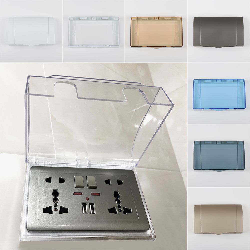 Home Theater Bathroom - Cubierta protectora de enchufe eléctrico para