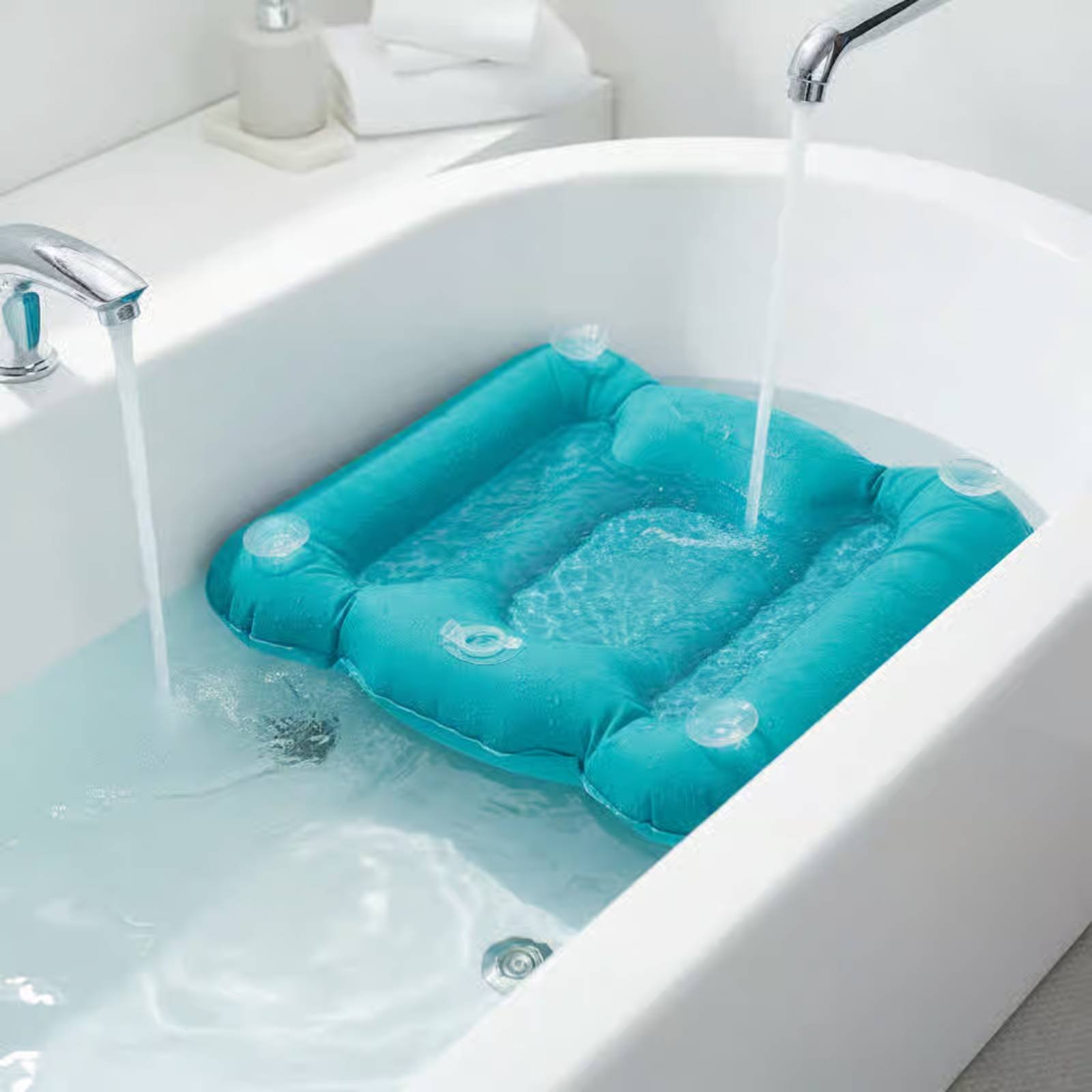 Bathtub Pillow Inflatable - Almohadilla Elevadora para Bañera con Acabado