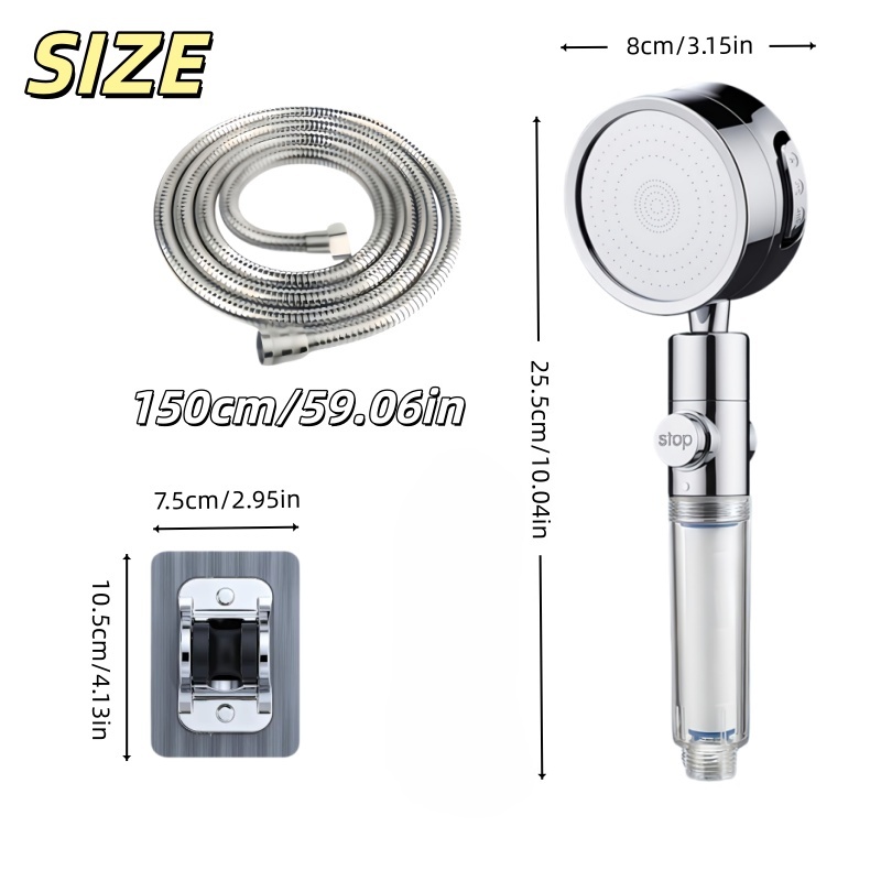 Ducha de Mano con Filtro Visib - Home Bathroom Water Filter reseña y precio