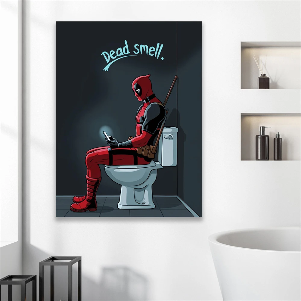 1 pieza de póster divertido si - Home Bathroom Toilet reseña y precio