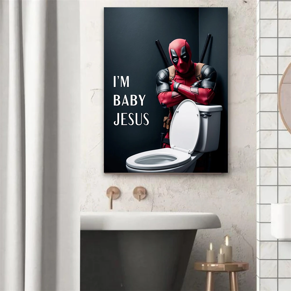 1 pieza de póster divertido si - Home Bathroom Toilet reseña y precio