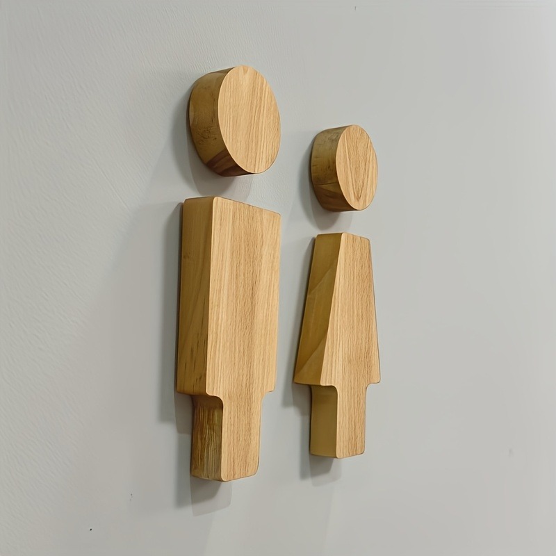 Letrero de baño de madera para - Home Creation Bathroom reseña y precio