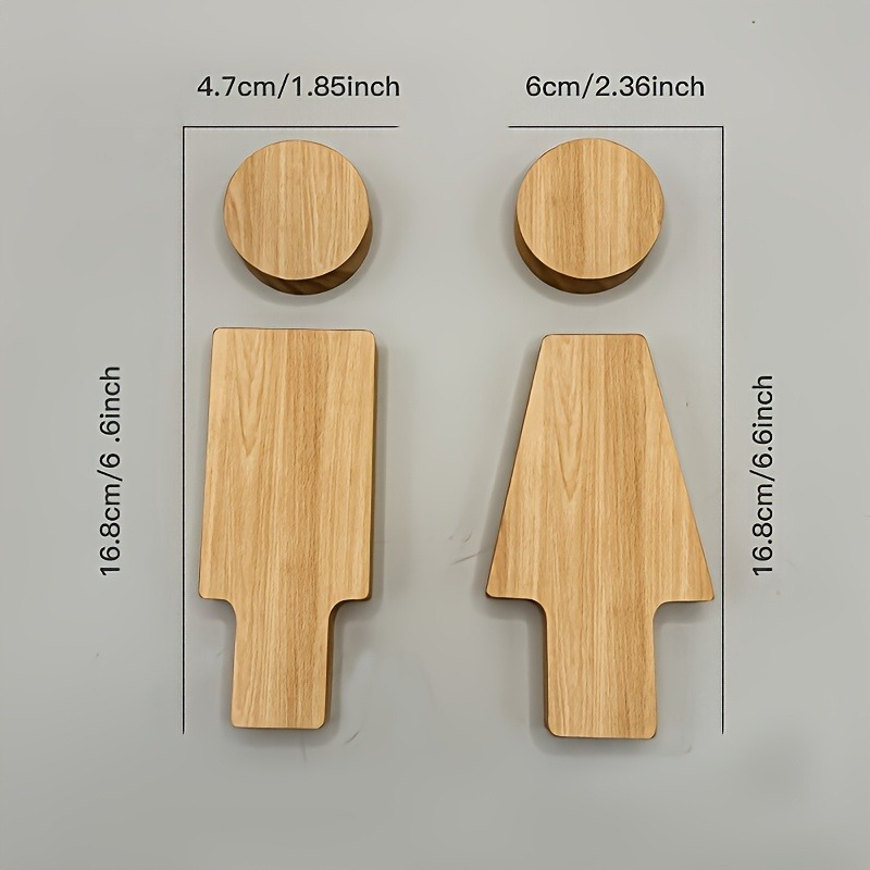 Letrero de baño de madera para - Home Creation Bathroom reseña y precio