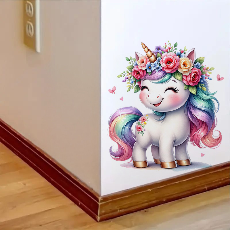Hermosa pegatina de unicornio  - Home Bathroom Window reseña y precio