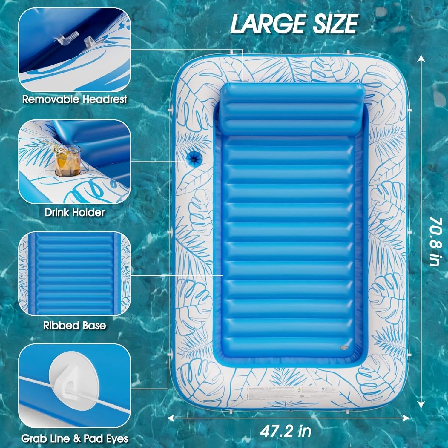 Flotador Inflable Extra Grande - Bathtub Pillow Inflatable reseña y precio