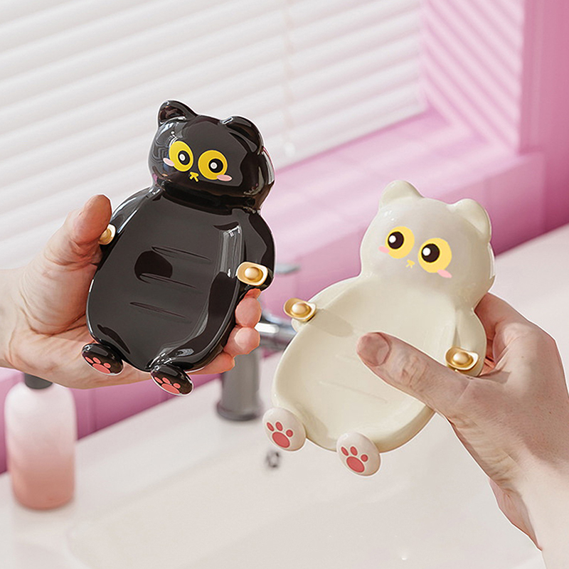 Caja de jabón Lucky Cat, acces - Jet Home Bathroom Accessories reseña y precio
