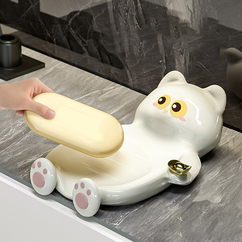 Caja de jabón Lucky Cat, acces - Jet Home Bathroom Accessories reseña y precio