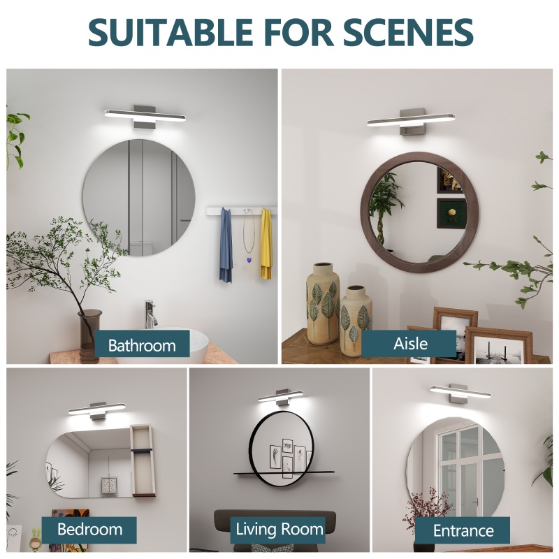 Luces LED modernas para espejo - Home Theater Bathroom reseña y precio