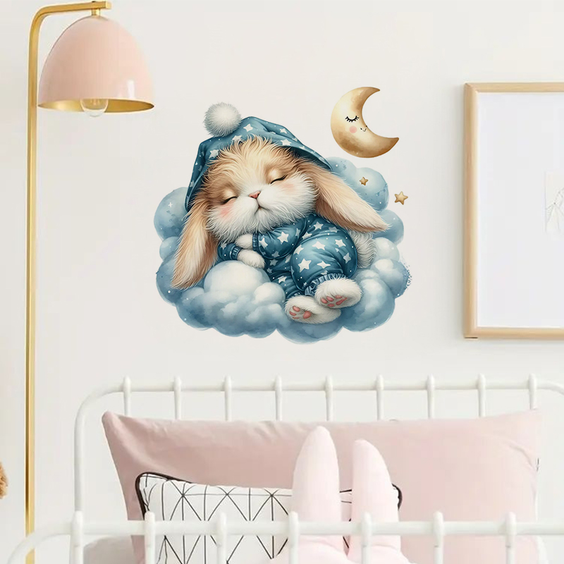 Lindo adhesivo de conejito son - Home Bathroom Window reseña y precio