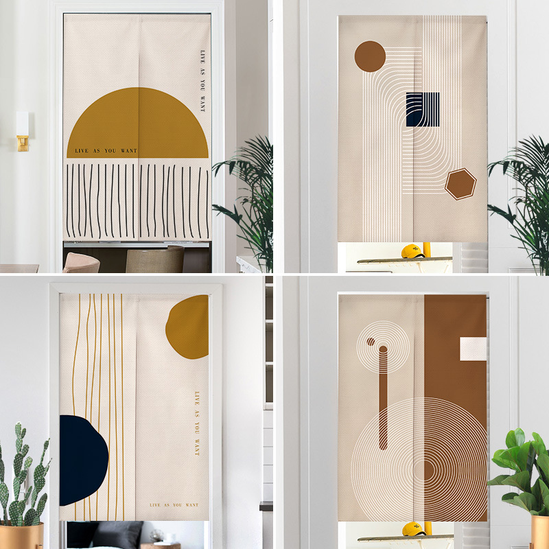 Cortina de puerta estilo wabi- - Home Bathroom Partition reseña y precio