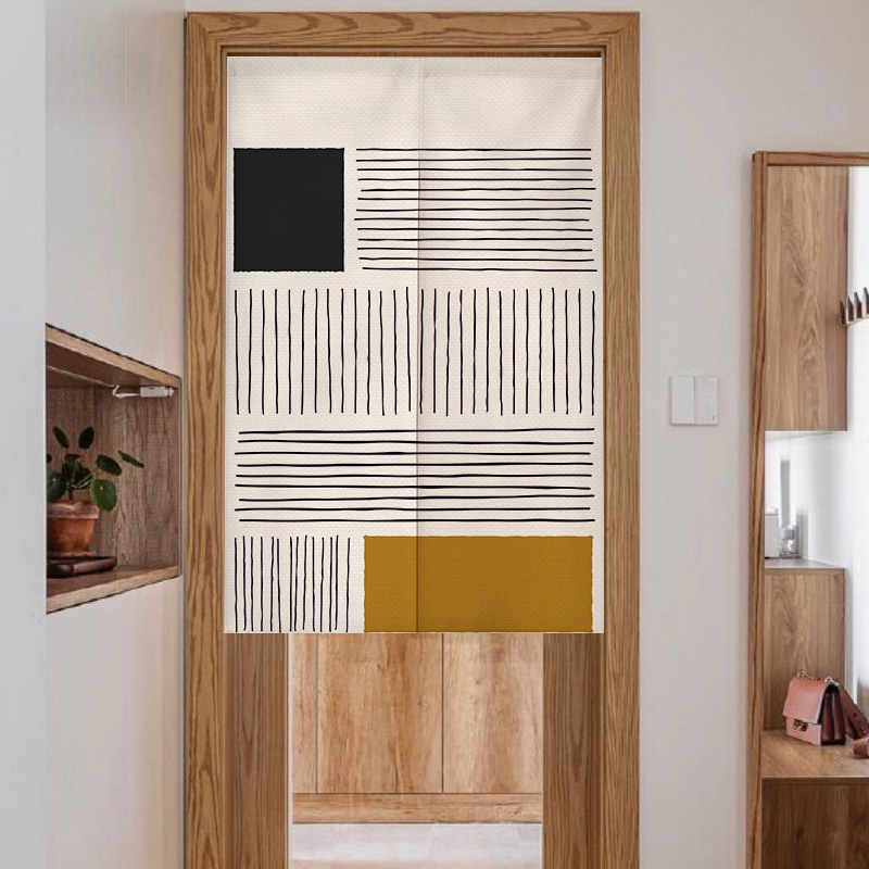 Cortina de puerta estilo wabi- - Home Bathroom Partition reseña y precio