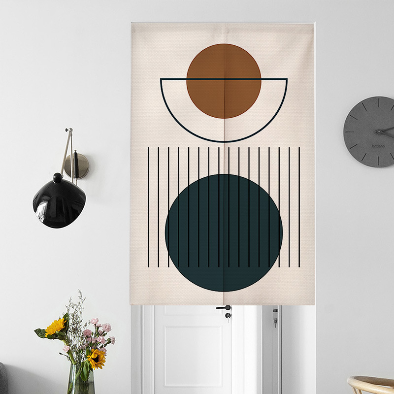 Cortina de puerta estilo wabi- - Home Bathroom Partition reseña y precio