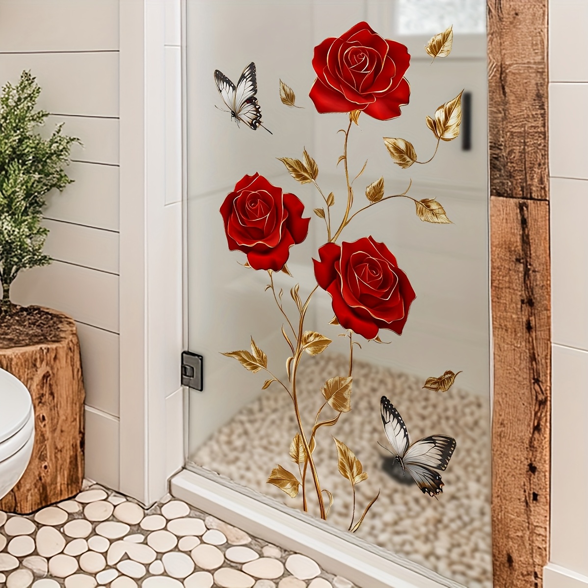1 adhesivo decorativo para ven - Home Bathroom Window reseña y precio