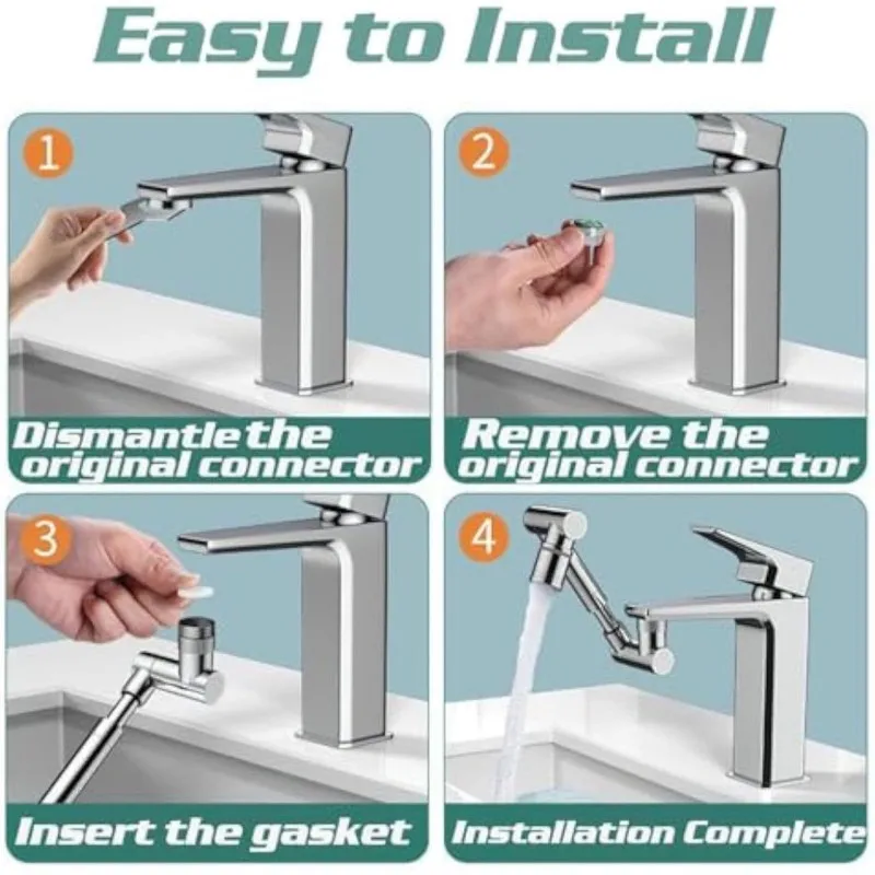 1440 Aireador de grifo metálic - Home Bathroom Water Filter reseña y precio
