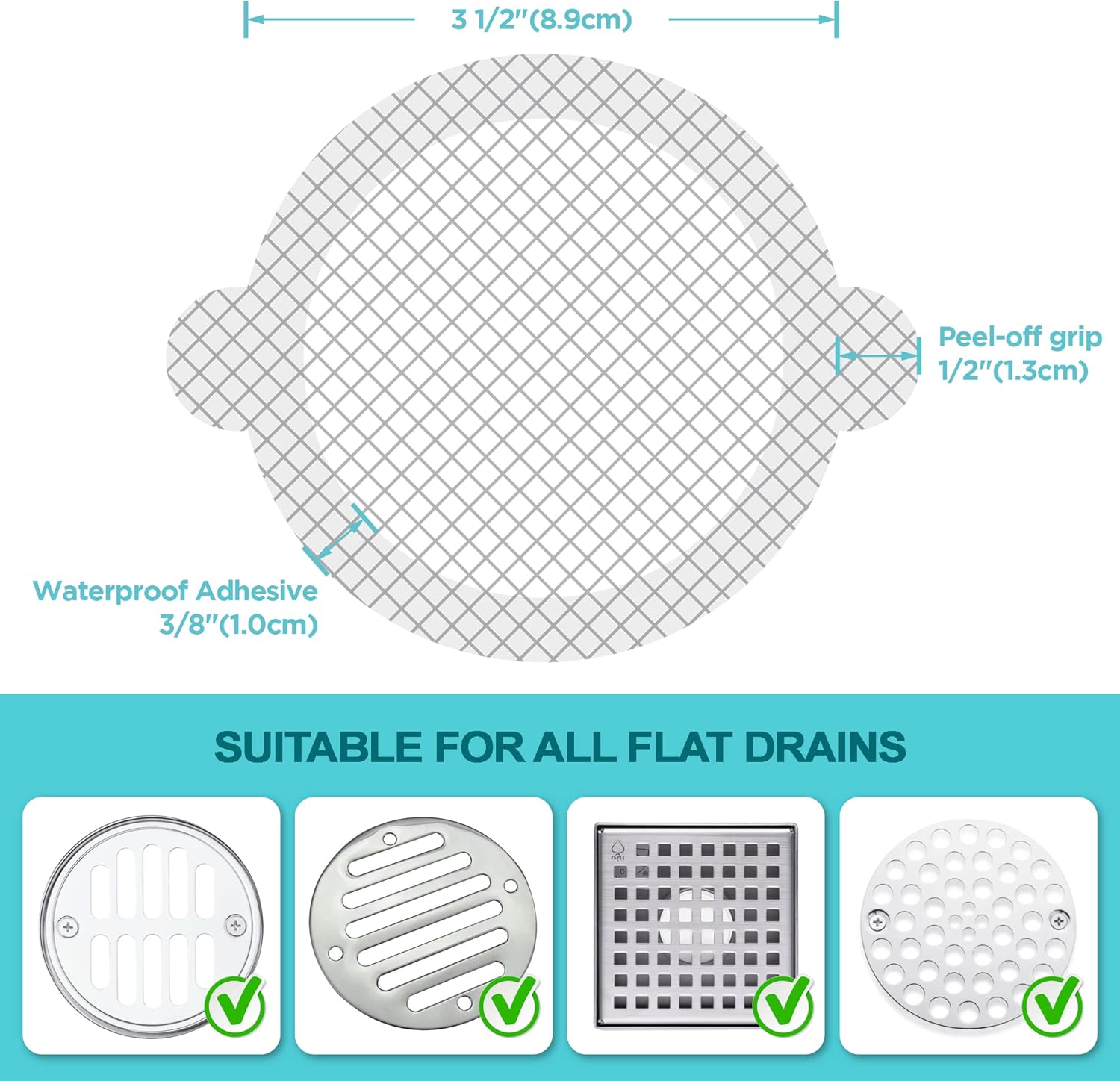 Paquete de 25 Protectores Adhe - Drain Hair Catcher reseña y precio