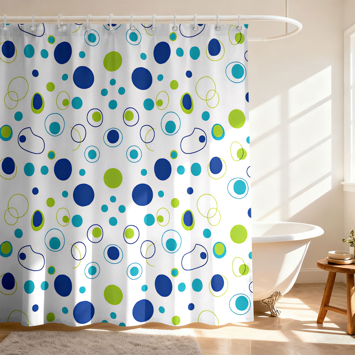 Cortina de Ducha Estampada Col - Home Bathroom Partition reseña y precio