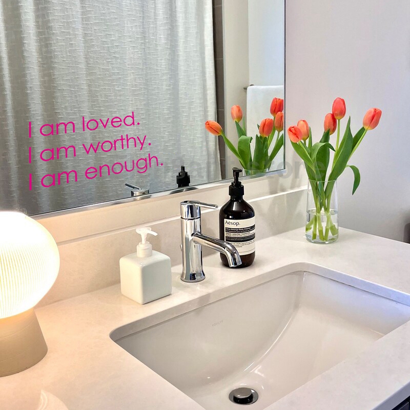 Vinilo Adhesivo para Espejo co - Home Theater Bathroom reseña y precio