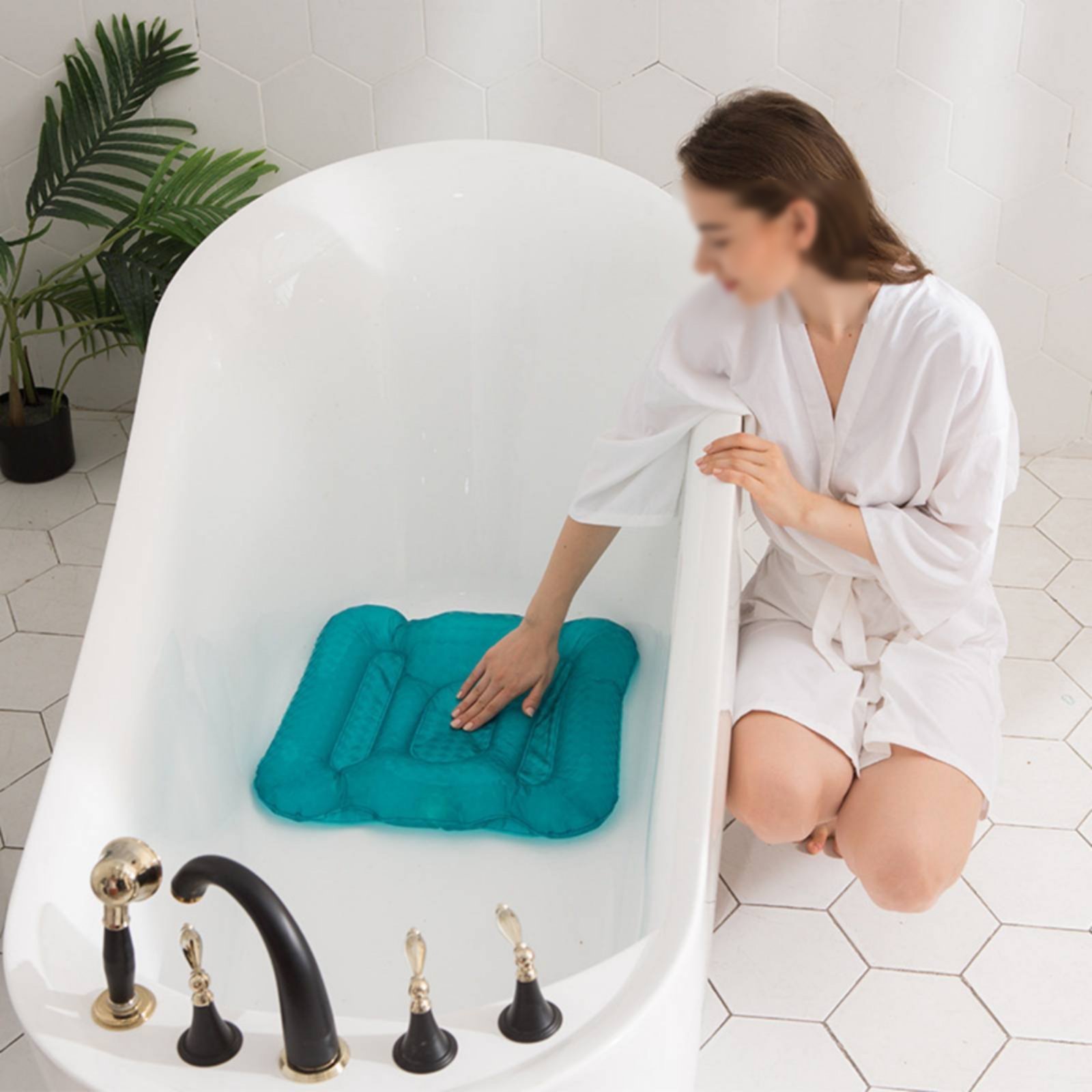 Almohadilla Elevadora para Bañ - Bathtub Pillow Inflatable reseña y precio
