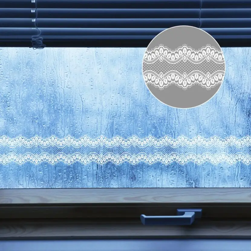 Papel tapiz con diseño de enca - Home Bathroom Window reseña y precio