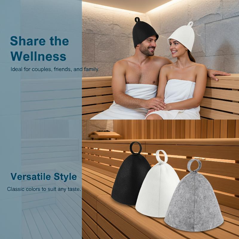 Gorro de sauna de fieltro suav - Jet Home Bathroom Accessories reseña y precio