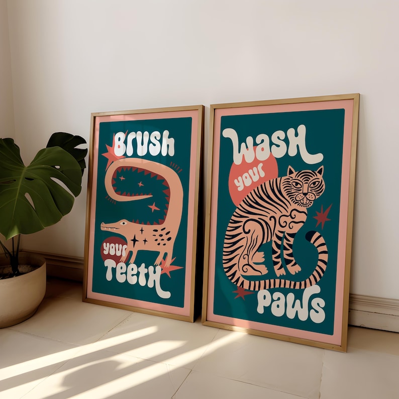 2 unids/set Tigre lavar tus pa - Home Bathroom Toilet reseña y precio